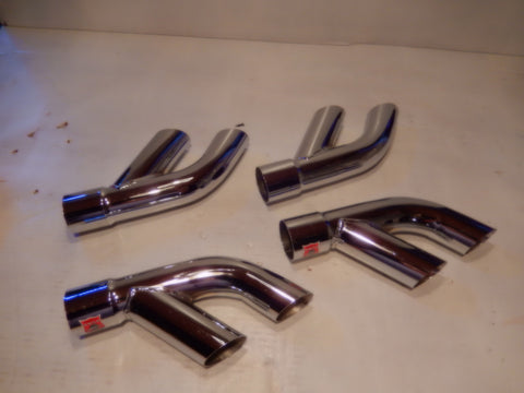 ANSA NOS Pair of Twin Slant Cut Exhaust Tips T234
