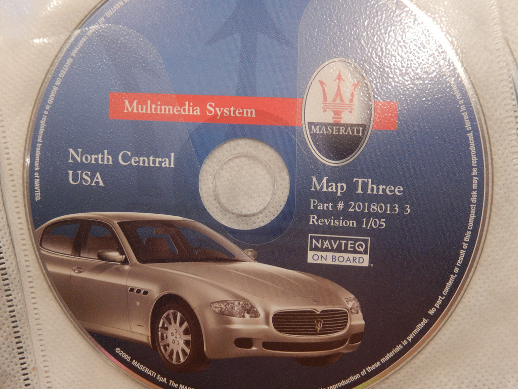 Maserati Quattroporte M139 North-Central US Navigation CD