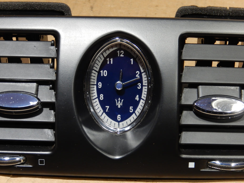 Maserati M139 Center Upper Dashboard Vent and Clock Panel