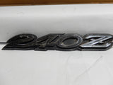 Datsun 240Z Metal Script of 