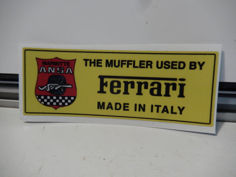 ANSA OEM Type Tip Sticker  " Number 1 From Italy "